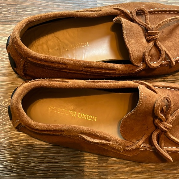Cobbler Union Cognac Suede Lace up Moccasins, genuine leather, Vibram soles - Picture 8 of 9